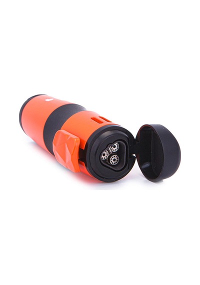 3 Torch Pürmüz Turuncu-siyah Metal Puro Çakmağı - Tr7227