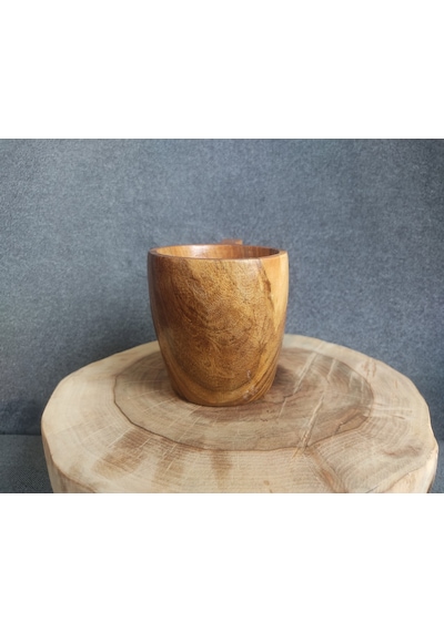 Ceviz Ağacı Kuksa Bardak K1704 Çok Renkli