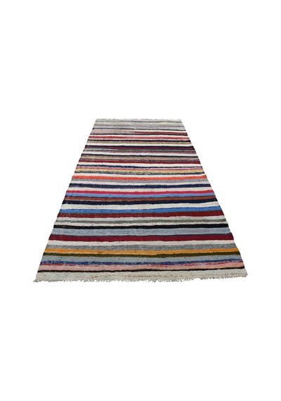 Kilim Antik El Dokuma Pamuklu Anadolu Yörük Kilimi 0079 - Yeni - Çok Renkli