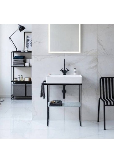 Duravit - Durasquare Tezgah Üstü Lavabo Batarya Banklı 60 Cm Beyaz - 2353600071- Beyaz