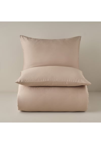 Bella Maison %100 Pamuk Saten Supreme Basic Çift Kişilik Nevresim Seti Vizon 200 x 220 CM Vizon