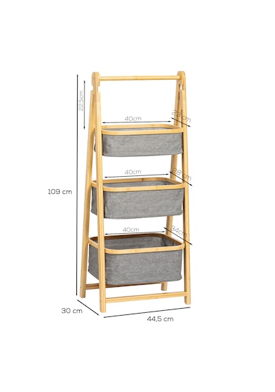 Porsima 2085 3 Katlı Ahşap Çok Amaçlı Ev Düzenleyici Organizer