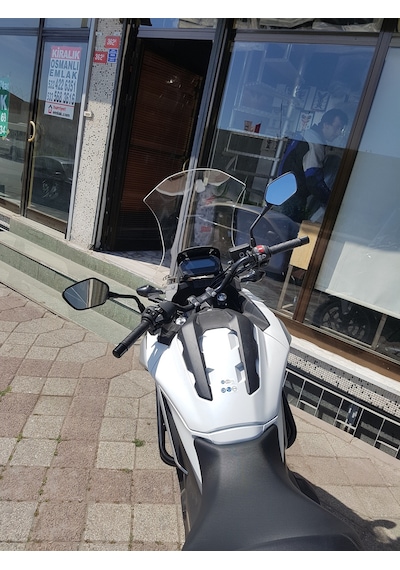 16-20 Honda Nc 750X Uzun Ön Cam Şeffaf 56cm 4mm Zeus Nc750