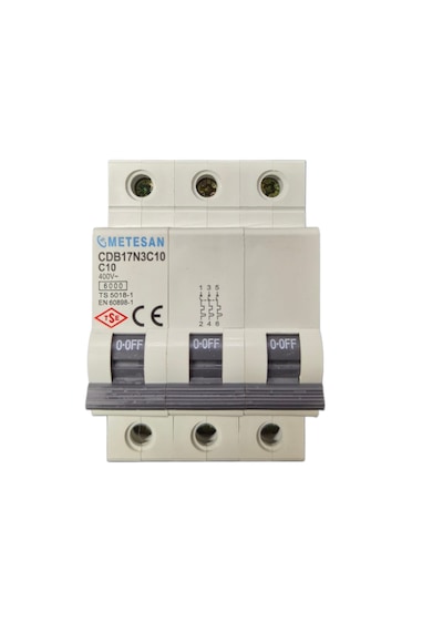 Metesan 3x10a C Tipi W Otomat Sigorta