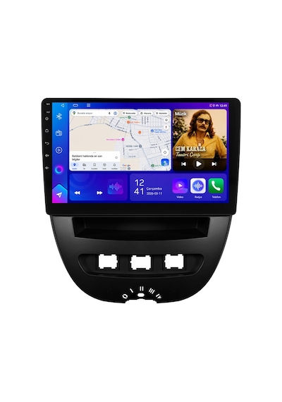 Peugeot 107 2007-2013 Android Multimedya Carplay Android Auto Navigasyon Kameralı 8gb Ram 128gb 10"