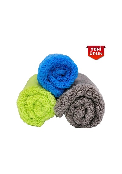 Euphrate Kfz Zambak 3'lü Mikrofiber Set Bez 40x40 E15-4040-500