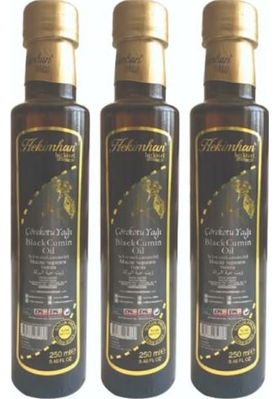 Hekimhan Bitkisel Çörekotu Yağı 3 x 250 ML