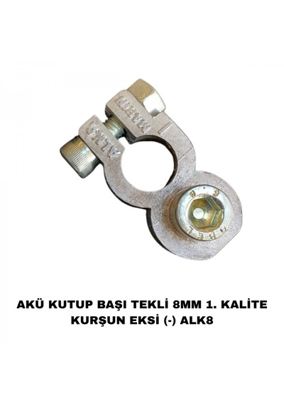 Akü Kutup Başı 2li 8mm 1. Kalite Kurşun + - Alk8