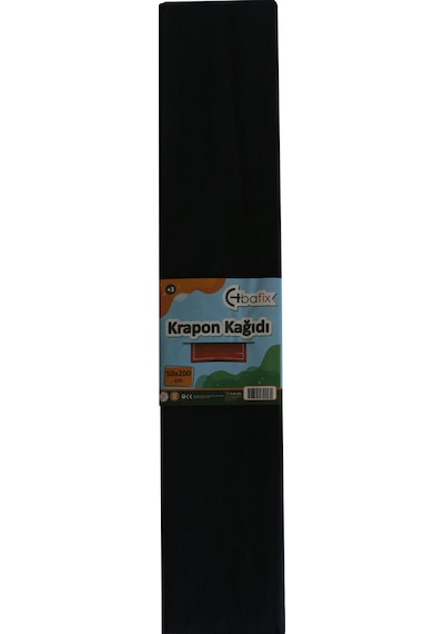 Bafix Krapon Kağıdı 10 Lu 50x200 Cm Siyah Diğer