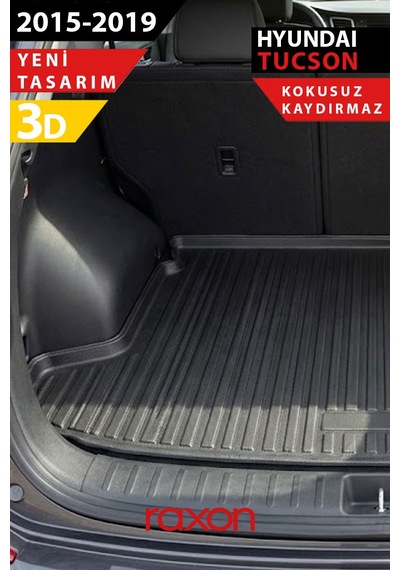 Hyundai Tucson 2015 2019 Uyumlu 3d Bagaj Havuzu Su Geçirmez, Kaymaz, Yüksek Kenarlı