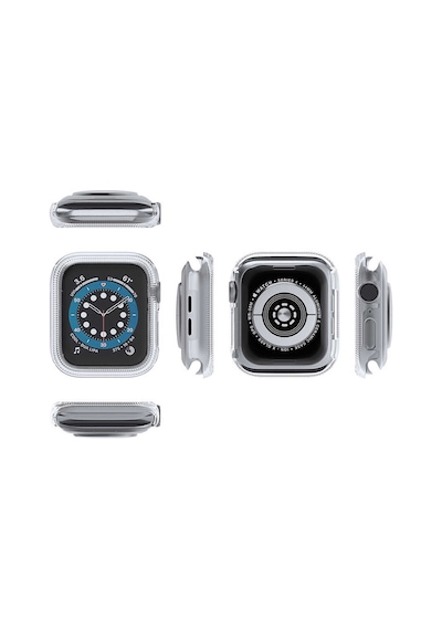 Ekılıf - Apple Uyumlu Watch 40mm - Kasa Ve Ekran Koruyucu Watch Gard 03 - Sarı