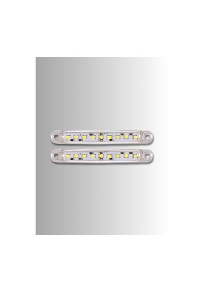 Motosiklet Otomobil 9 Ledli Beyaz Parmak Led Dekor Ve Farkındalık Ledi 2 Adet