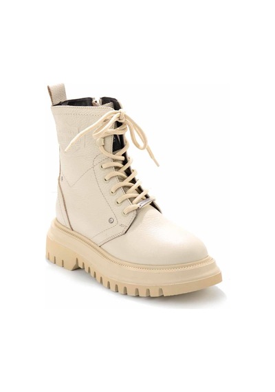 Harley Davidson Beige Hakiki Deri Kadın Bot & Bootie Hd0777002903 Beige