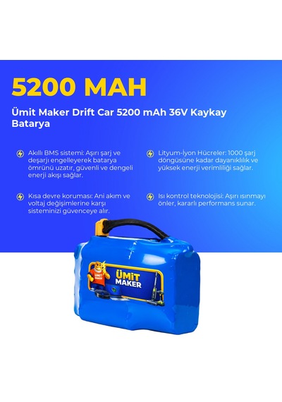 Drift Car 5200 Mah 36v Kaykay Batarya