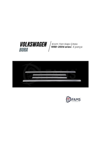 Vw Bora Krom Yan Kapı Çıtası 4 Kapı 1998-2004 P. Çelik