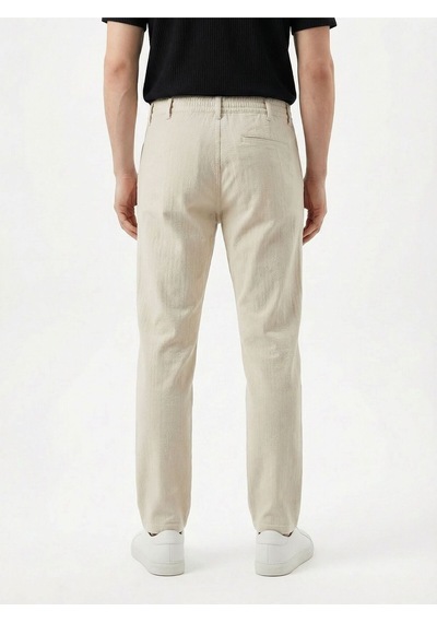 Relax Fit Erkek Pantolon Ekru