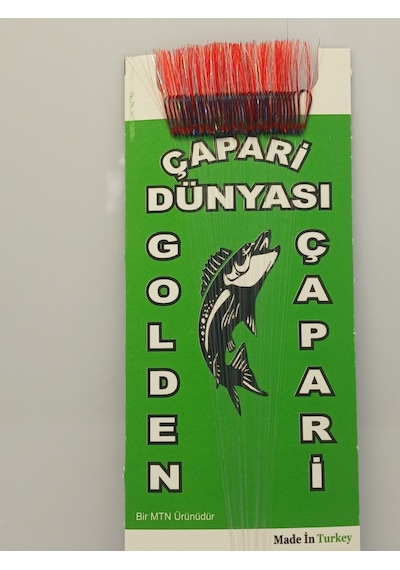 Golden 50 İğneli İstavrit Kösteği 11 No Siyah İğne -0,12 Mm -0,15mm Köstek Kırmızı