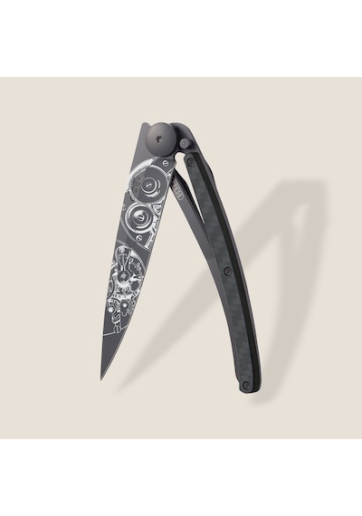 Deejo Kamp 37g, Carbon Fiber / Watch Movement Siyah
