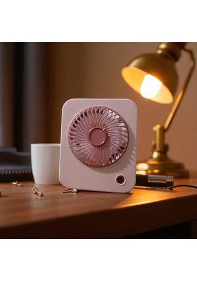Masa Üstü Vantilatör Mini Fan 3 Kademeli Vantilatör Usb Şarjlı