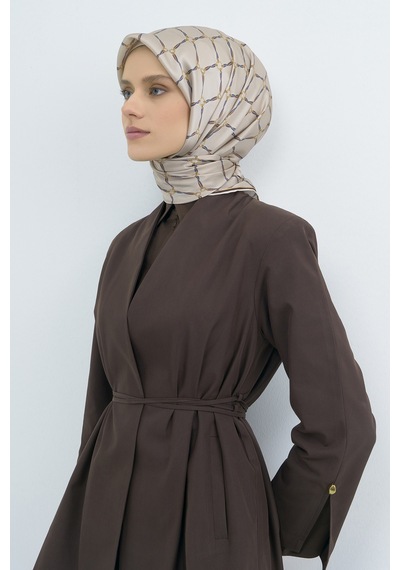 Armine Saf İpek Sura Eşarp-2026 İlkbahar-yaz- 953800d Yağ Yeşili