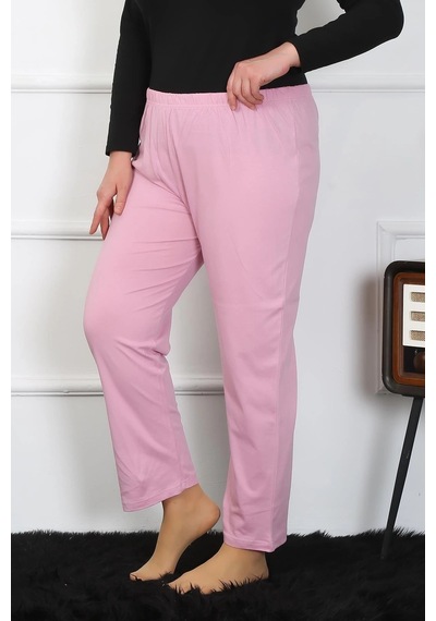 Mtm My The Mall Kadın Büyük Beden Pembe Tek Alt Pijama Pembe