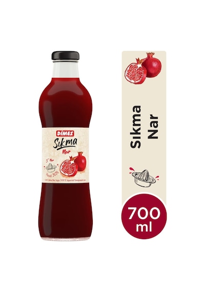 Dimes Sıkma %100 Nar Suyu 700 Ml X 6 Adet