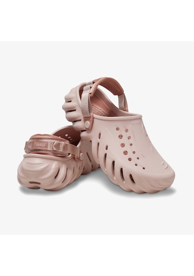 Crocs Echo Kadın Pembe Terlik Düz 207937 PEMBE Pembe