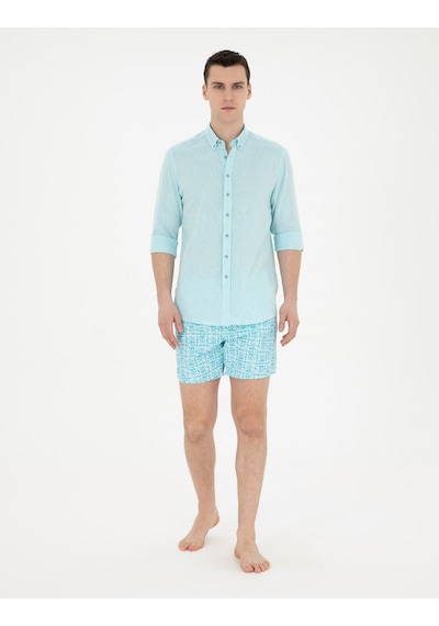 Pierre Cardin Erkek Aqua Deniz Şortu 50291526-vr007 Aqua