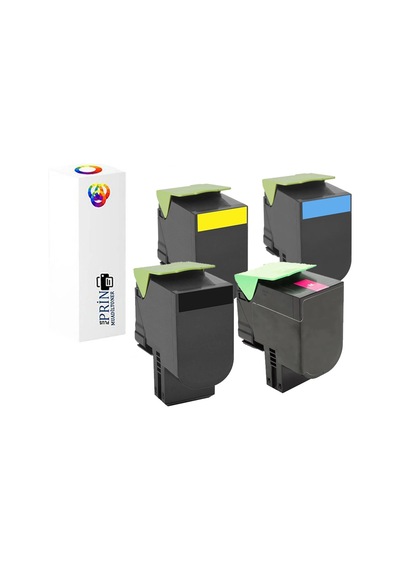 Lexmark Cx410de Uyumlu Toner 4 Renk 2500 Baskı