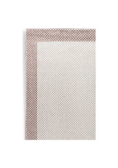Natura Sisal Hasır Görünümlü Çerçeveli Oval Halı Ntr01 Sütlü Kahve-krem Kemik-krem