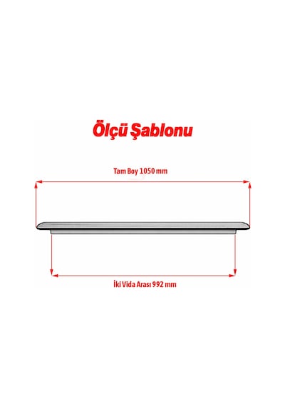 Anzer Altın Çizgili Uzun Çekmece Kulpu 992 Mm Dolap Kulp Modern Dayanıklı Metal Şık Tasarım