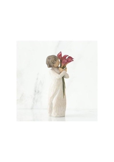 Bloom Dekoratif Biblo, El Yapımı Reçine Heykel, Çiçek Temalı, 14 Cm Yükseklik, Özel Kutulu Diğer