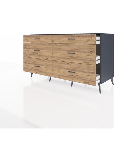 Kronos Konsol 6 Çekmeceli 176x59x99 Antrasit-antrasit/çam Antrasit-antrasit/çam Kronos Konsol 6 Çekmeceli 176x59x99 Antrasit-antrasit/çam Antrasit-antrasit/çam