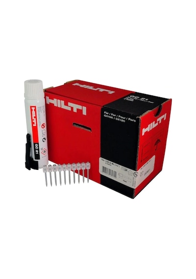 Hilti X-Gn 27 Mx Gazlı Tabanca Çivisi (750 Adet) + Gc 21 Gaz