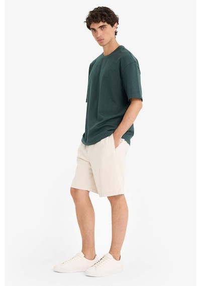 DeFacto Baggy Fit Beli Bağcıklı Bermuda Şort E1047AX25SMGR492