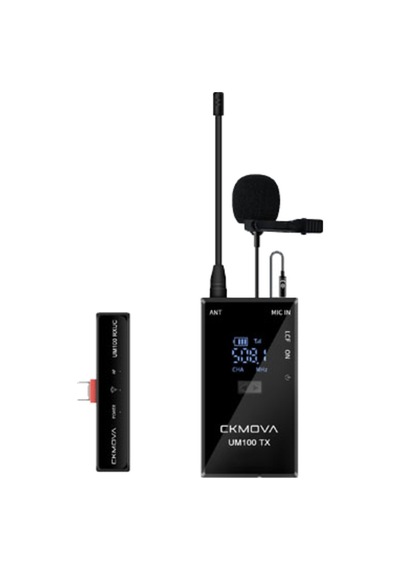 Ckmova Um100 Kit-3 Type-c Girişli Kablosuz Yaka Mikrofon Seti