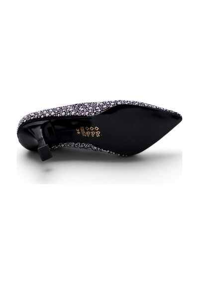 Beşler 0013 İncili Kadın Stiletto siyah