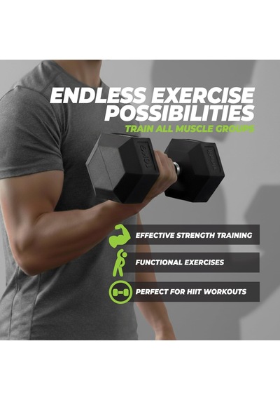 Hexa Dumbbell Pro 12,5 Kg Altıgen Dambıl Tek