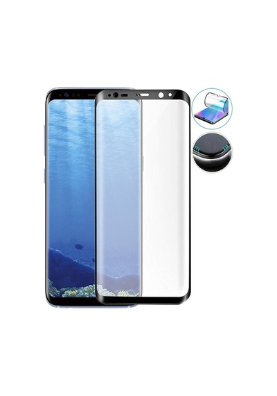 Samsung Galaxy S8 Screen Protector 9d Kavisli Şeffaf Polymer Nano Ekran Koruyucu