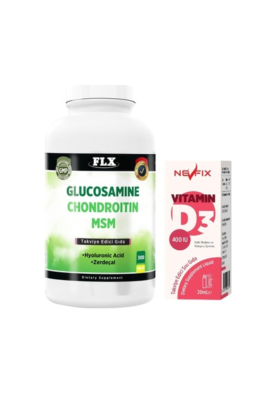 Glukozamin Kondroitin Msm Hyaluronic Acidl 300 Tablet + Nevfix 400 Iu Sprey 20 Ml