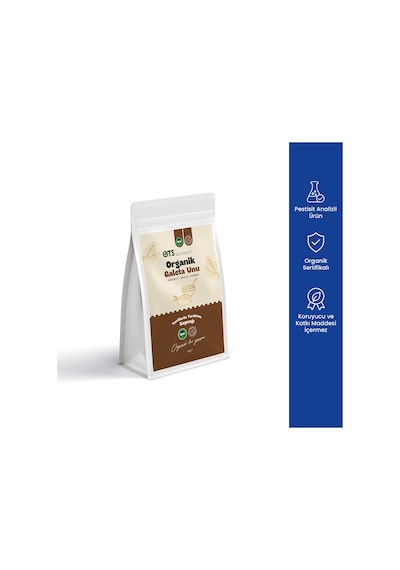 Ots Organik Galeta Unu 400 Gr Organik Sertifikalı, Pestisit Analizli 400 G