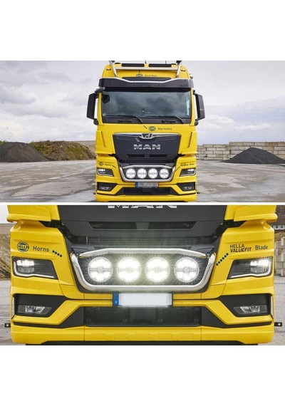 Hella Off-road Valuefit Blade Led Uzun Far Krom 22w 7" Beyaz Isik 1fj357198-001