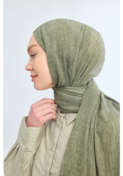 Armanda Organic Touch Ketens Viskoz Şal- 3601 Keten Yeşili