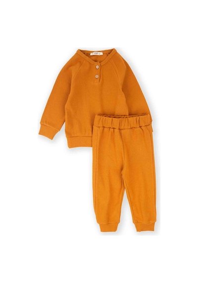 Cigit Reglan Kol Patlı Erkek Basıc Takım 1-5 Yaş Oranj Oranj