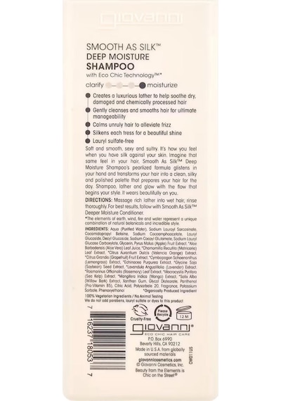 Giovanni Smooth As Silk Nemlendirici Şampuan 250ml Tüm Saçlar