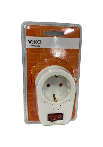 Viko Anahtarlı Tekli Topraklı Fiş-Priz