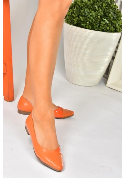 Fox Shoes Turuncu Günlük Kadın Babet P726143009 Turuncu