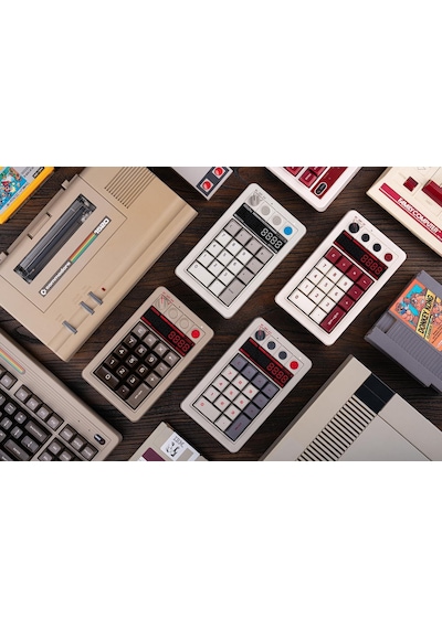 8bitdo Retro 18 N Edition Kablosuz Mekanik Numpad,hesap Makinesi Modu,windows Ve Android Uyumlu Gri