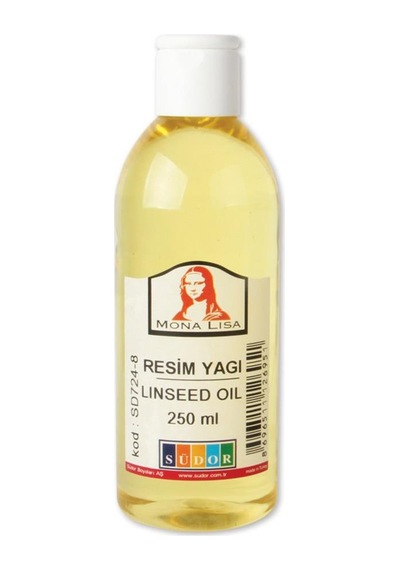 Keten Yağı 250ml 1 Adet Resim Yağı Monalisa Rafine Bezir Yağı Yağlı Boya İncelticisi Yağlı Boya Yardımcı Malzemesi