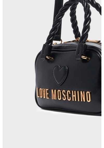 Love Moschino Logolu Çıkarılabilir Askılı Çanta Bayan Çanta Jc4134pp1pl1100a Siyah